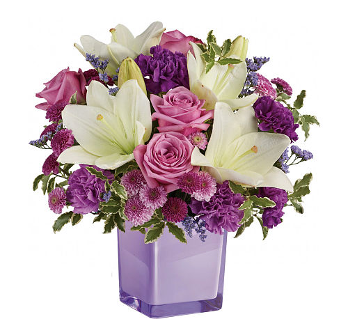 Teleflora's Pleasing Purple Bouquet