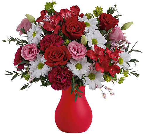 Teleflora's Kissed With Crimson Bouquet