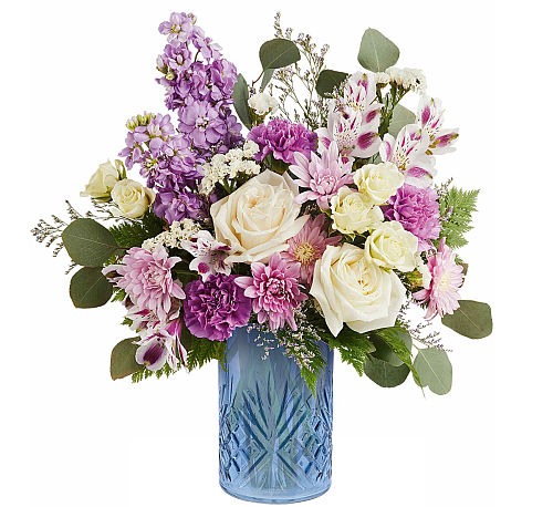 Teleflora's Blue Bliss Bouquet