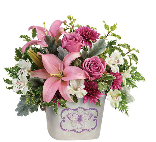 Telefloras Rose Garden Heart All Occasions Gift Baskets