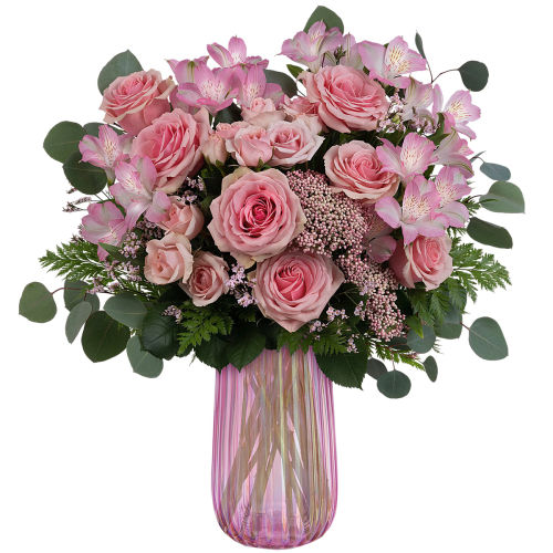 Teleflora's Rosy Iridescence Bouquet