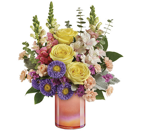 Teleflora's Peach Shimmer Bouquet