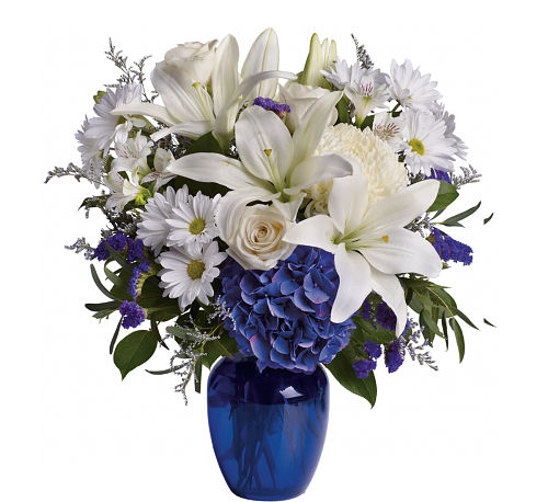 Teleflora S Beautiful In Blue Sy18ta Teleflora Sympathy Flowers Canada Flowers Ca Teleflora S Beautiful In Blue Sy18ta Teleflora Sympathy Flowers Canada Flowers Ca