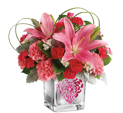 Teleflora's Jeweled Heart Bouquet VA58TA · Teleflora
