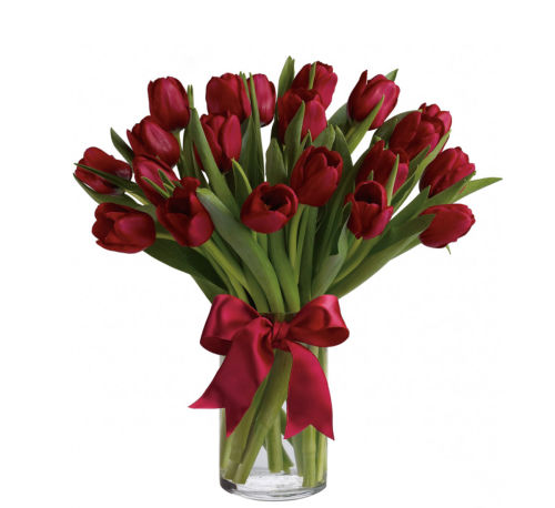Teleflora's Radiantly Red Tulips Bouquet