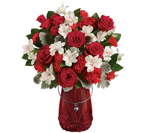 Teleflora's Red Haute Bouquet