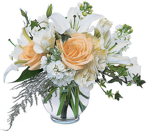 Teleflora's White Roses and Lilies Bouquet